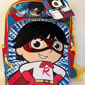 Ryan’s World 16 inch brand new backpack, with cape